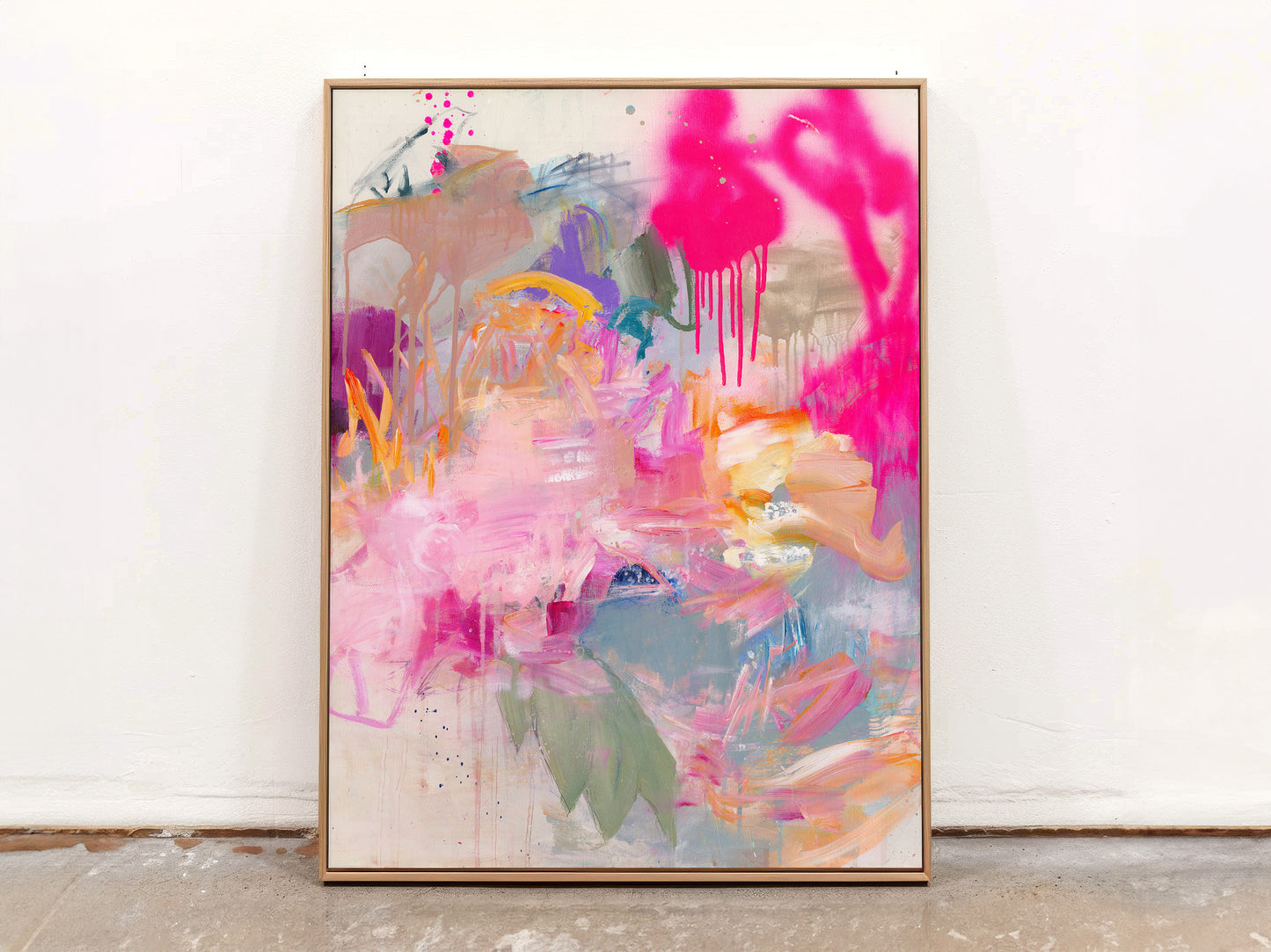 When Flamingos Dance II - Original 63x79cm