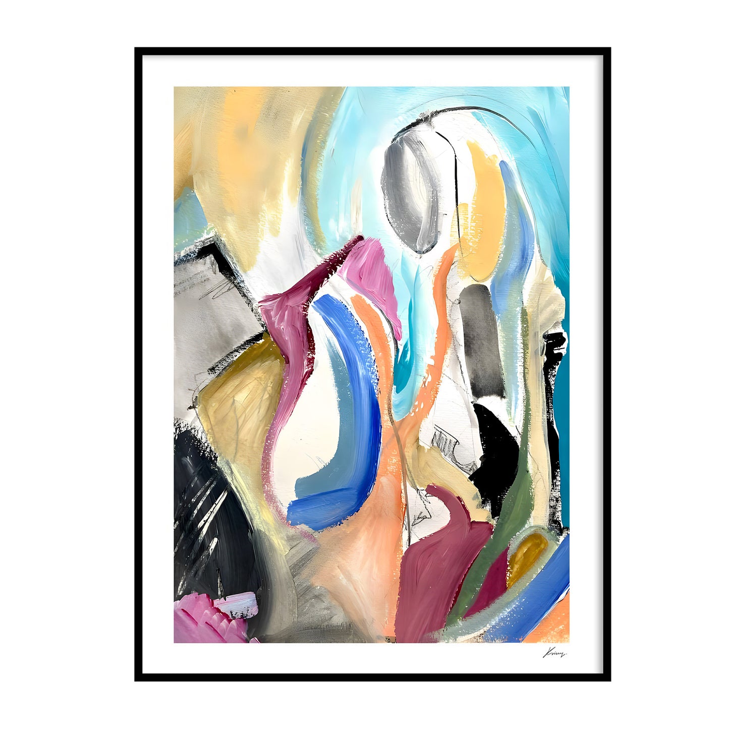 Holding A Torch - Paper print