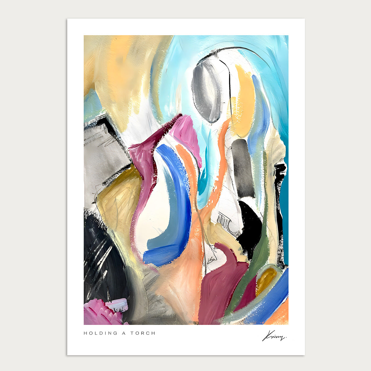 Holding A Torch - Paper print