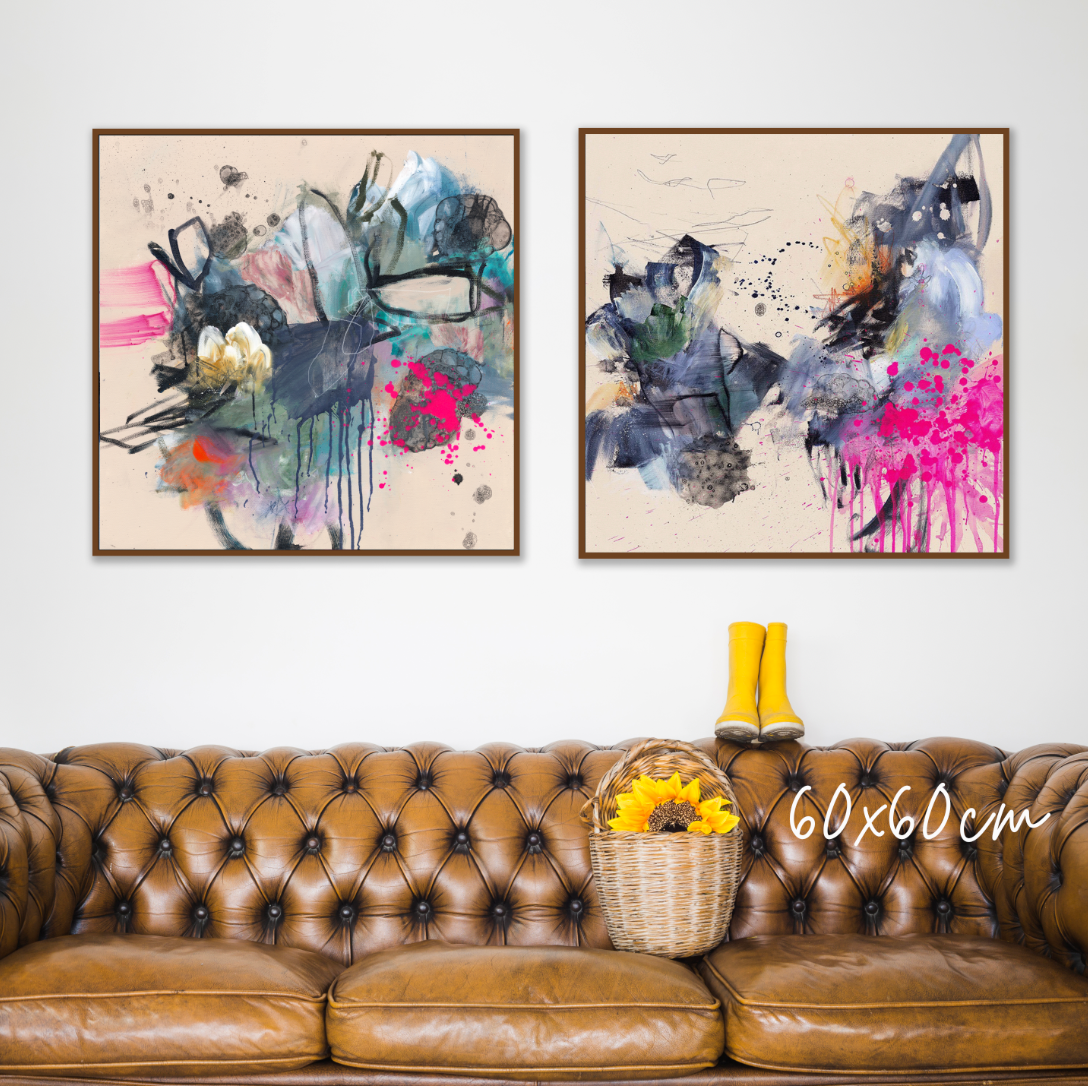 She's Electric - Limited Edition Canvas Print Duo