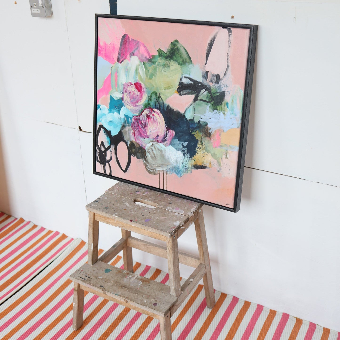 Coming Up Roses - Original 60x60cm