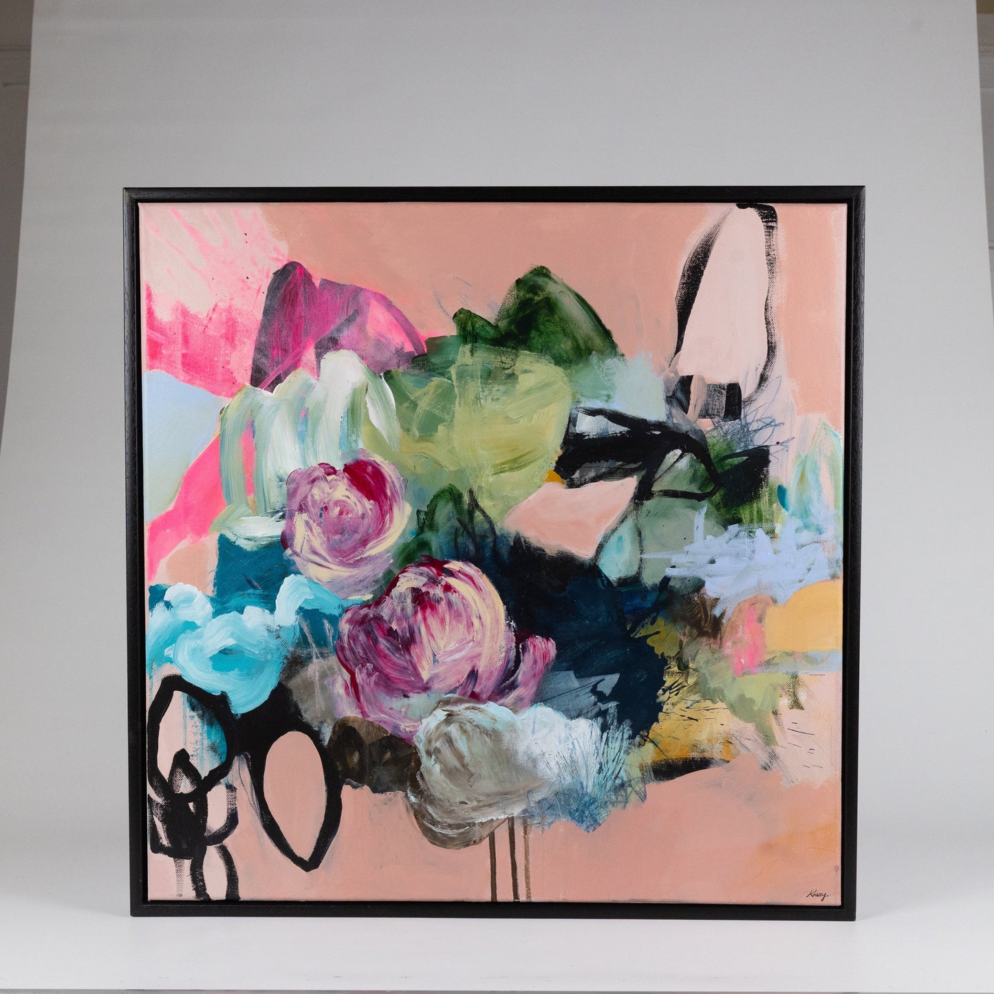 Coming Up Roses - Original 60x60cm