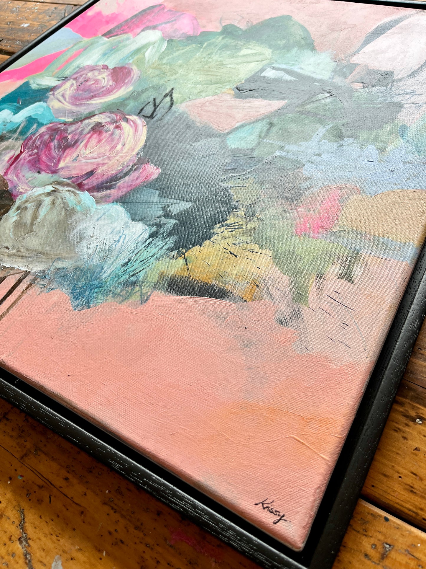 Coming Up Roses - Original 60x60cm
