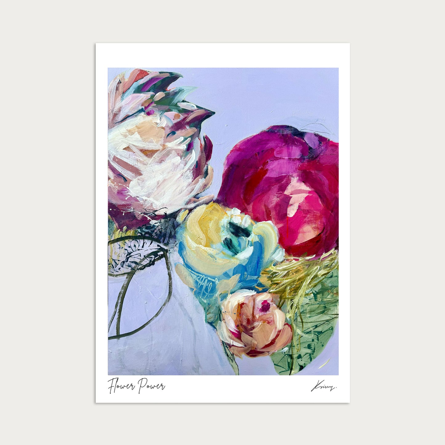 Flower Power I - Paper print