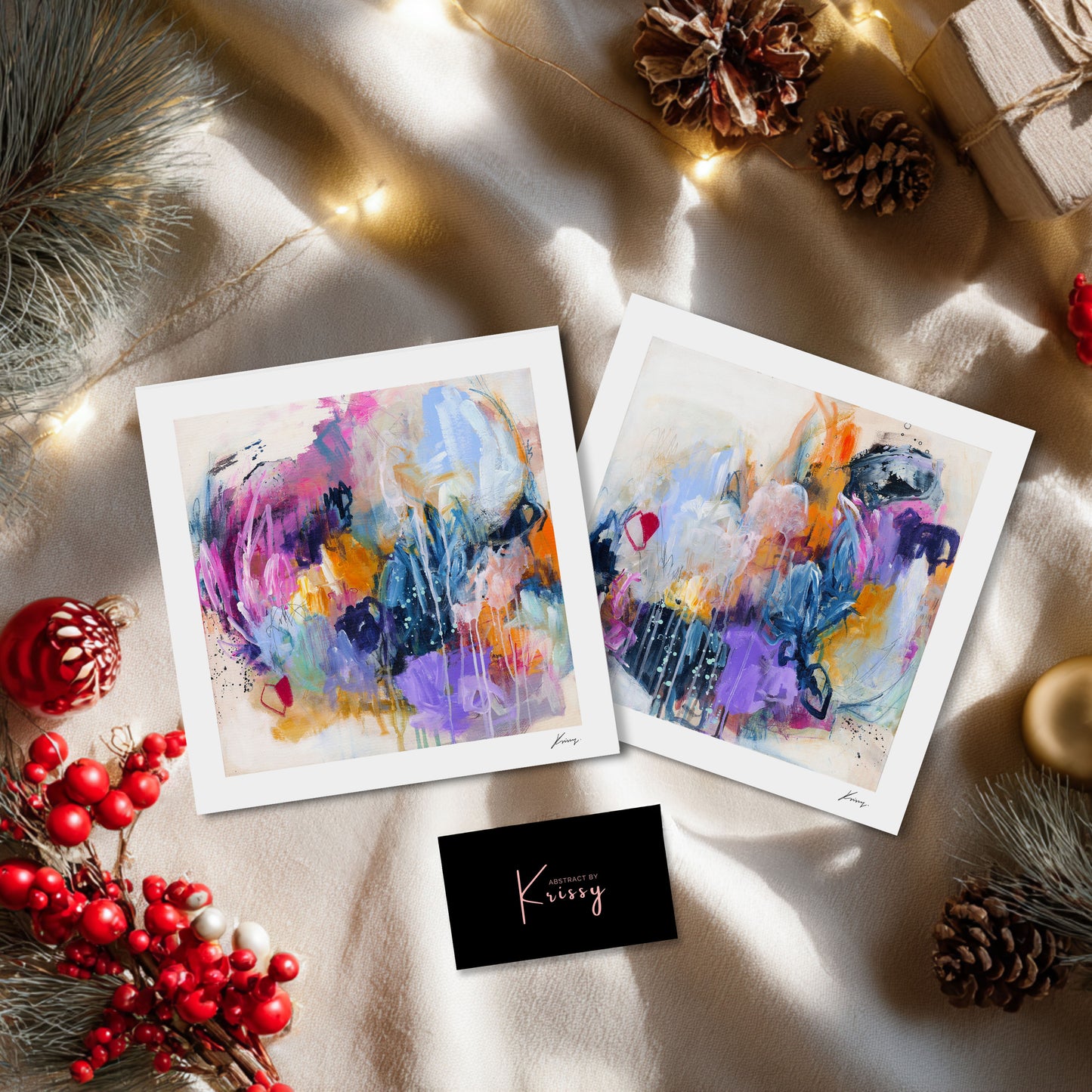 Glastonbury Skies Duo - 20x20cm