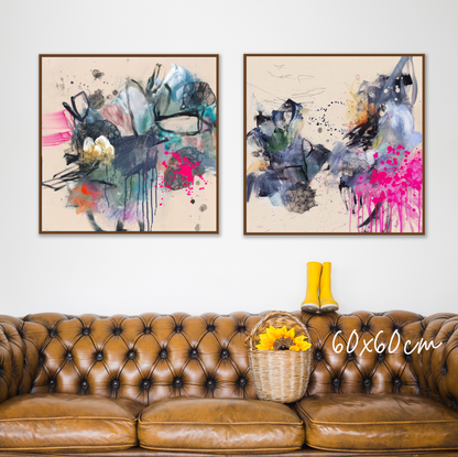 She's Electric - Limited Edition Canvas Print Duo